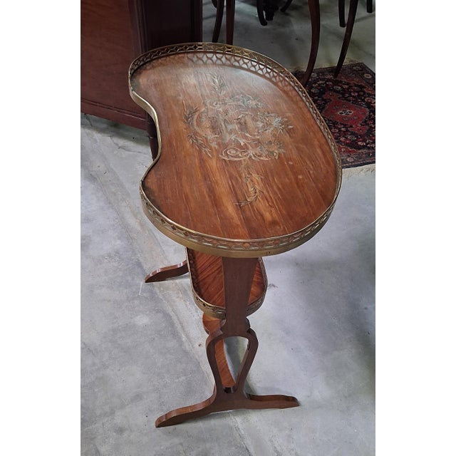 Art Nouveau Two-Tiered Tea Table, 1890s For Sale - Image 3 of 8