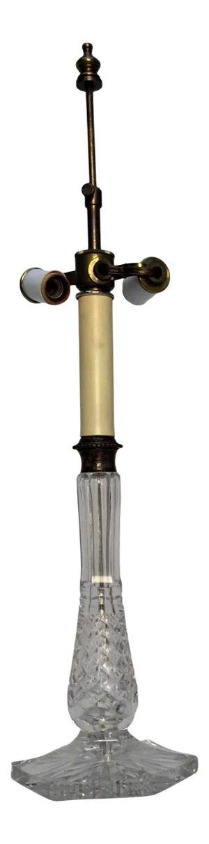 Brilliant Cut Glass Crystal Table Lamp