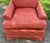 Vtg. Henredon Traditional Skirted Lounge Chair W/Fleur-De-Lis Fabric For Sale In Philadelphia - Image 6 of 13