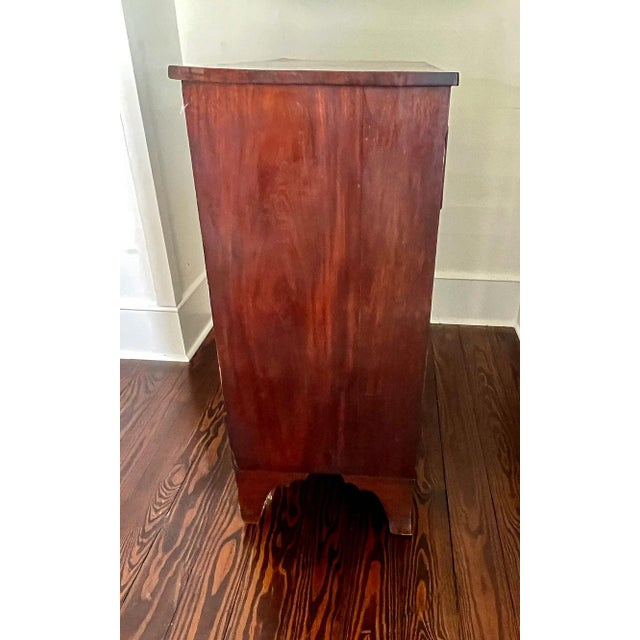 19th c. Mahogany 5 Drawer Chest For Sale - Image 4 of 11