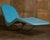 Mid-Century Modern 1960s Fibrella Lounge Chair by Le Barron, Blue, Attributed For Sale - Image 3 of 5