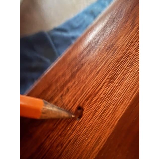 1960s Refinished Lane “Perception” Mid-Century Modern Coffee Table With Woven Drawer For Sale - Image 10 of 12