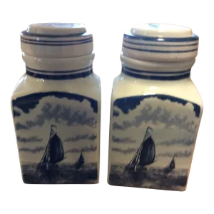 1960s Delft Jars- Set of 2