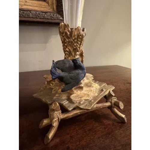 Antique Pair of Gilt Bronze and Baccarat Crystal French Cornucopia Vases For Sale - Image 4 of 11