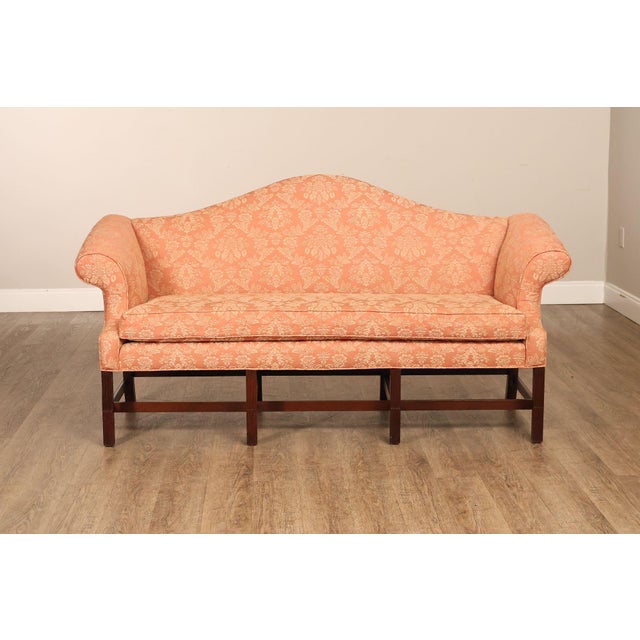 Kittinger Chippendale Style Mahogany Camel-Back Sofa Historic Newport Reproduction For Sale - Image 17 of 18