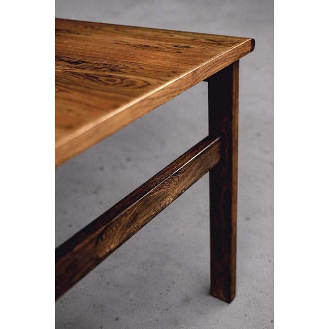 Mid-Century Danish Modern Capella Coffee Table in Santos Rosewood by Illum Wikkelø for Niels Eilersen, 1960s For Sale - Image 13 of 16