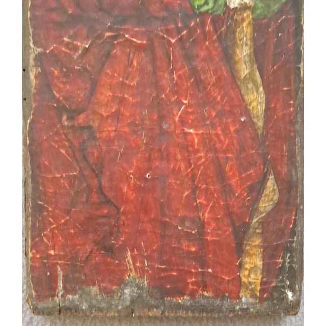 Veneto-Cretan Icon of Saint John the Evangelist (Theologian), Late 15th Century. For Sale - Image 6 of 12