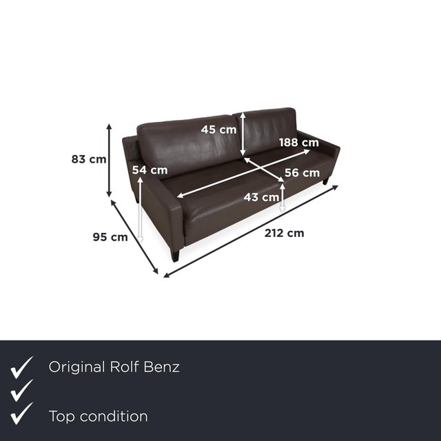 The rolf benz ego is the epitome of pure seating comfort and minimalist design. This elegant three-seater sofa captivates...