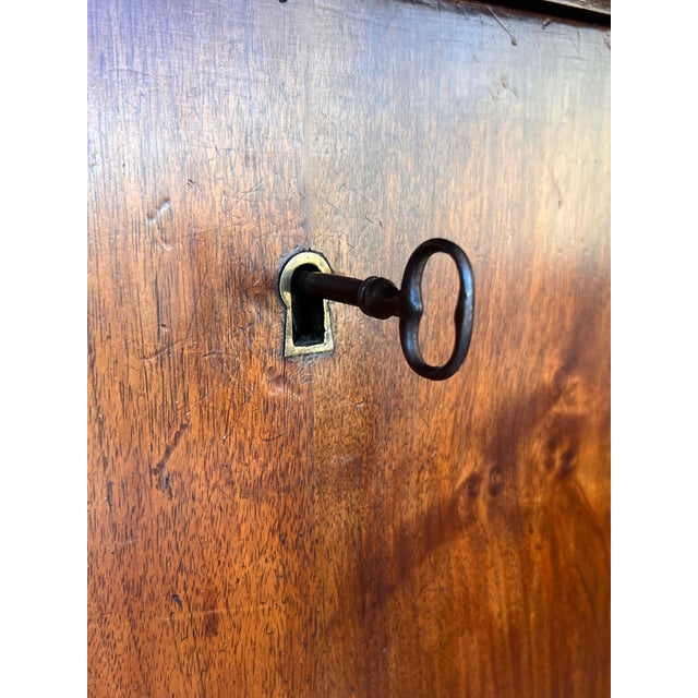 Early 19th Century 19th Century Empire Drop-Front Oak Secretary Desk or Abattant, Chest France For Sale - Image 5 of 18