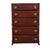 Mid 20th Century Huntley Furniture Solid Mahogany Traditional Duncan Phyfe Style 34" Chest of Drawers 1850 For Sale - Image 5 of 14