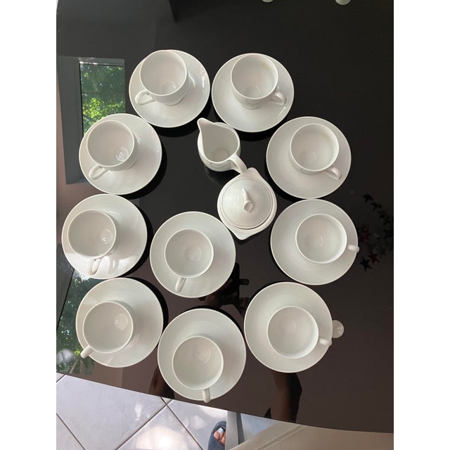 White 1980s Mikasa Serenade Dinnerware - 48 Pieces For Sale - Image 8 of 9
