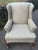 Traditional Vintage Georgian Style Upholstered Wingback Chairs - A Pair For Sale - Image 3 of 10