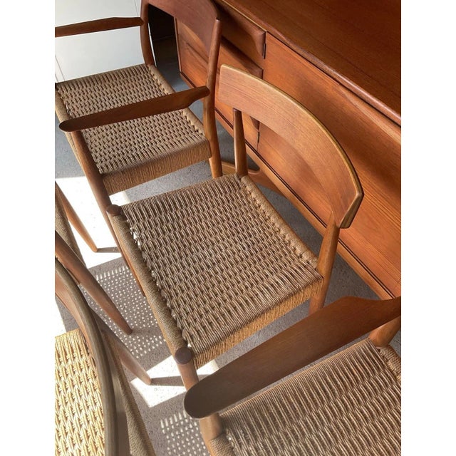 Mid-Century Modern Dining Chairs by Arne Hovmand Olsen for Mogens Kold, 1960, Set of 6 For Sale - Image 5 of 18