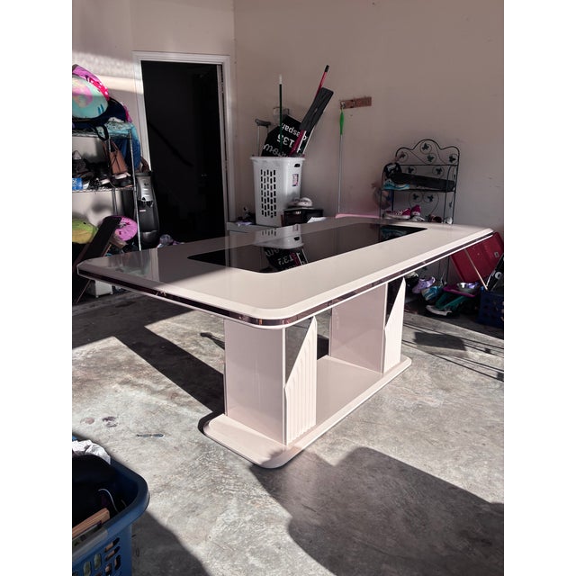 Mirrored Dining Table and Base For Sale - Image 4 of 9
