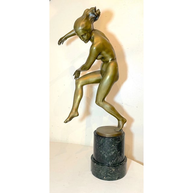 Up for sale is a very large high quality antique 19th century bronze statue made in Austria by Karl Perl. This exquisite...