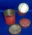 American 19th Century Red Paint Decorated Tole Spice Pantry Boxes or Canisters - A Pair For Sale In New York - Image 6 of 9