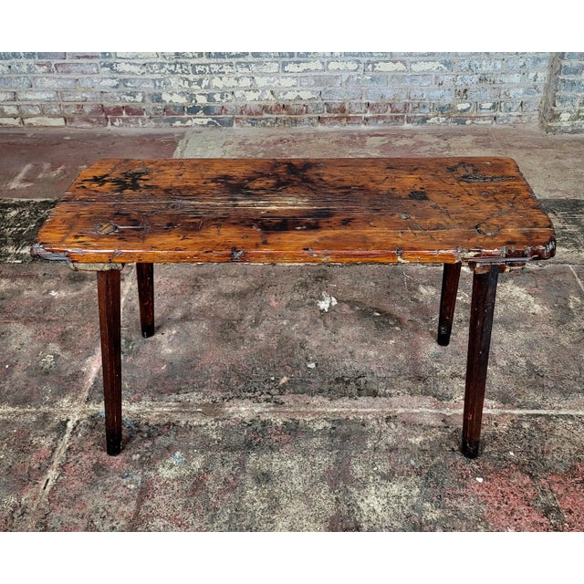 18th Century Primitive Farm Table Stand For Sale - Image 10 of 13