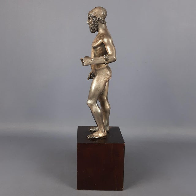 Vintage Riace Bronze Statue, 1970s For Sale - Image 4 of 11