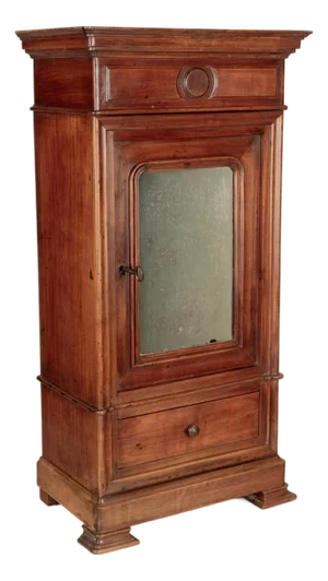 19th Century French Louis Philippe Style Wall Cabinet