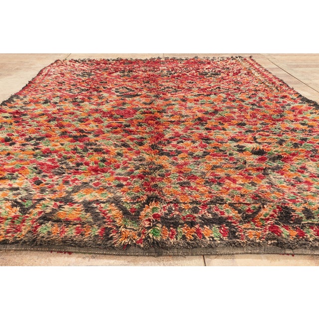 Vintage Beni M'Guild Moroccan Rug, 07'07 X 11'04 For Sale - Image 9 of 10