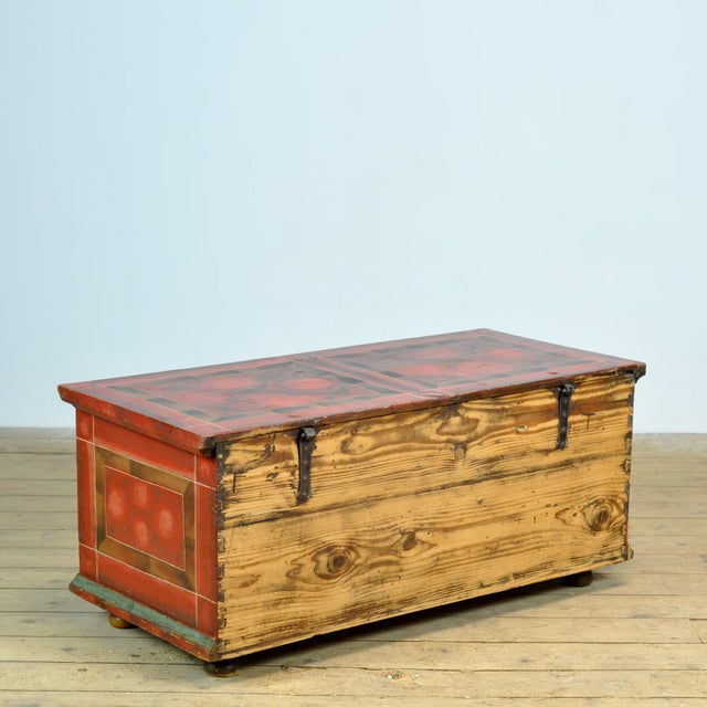 German Folk-Art Bridal Chest, 1829 For Sale - Image 15 of 16