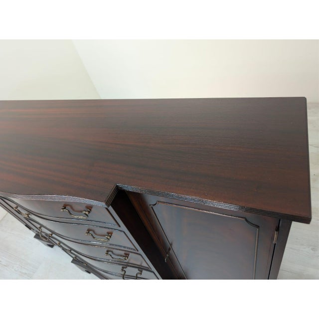 Antique English-Style Mahogany Chest of Drawers, 1900s For Sale - Image 3 of 13