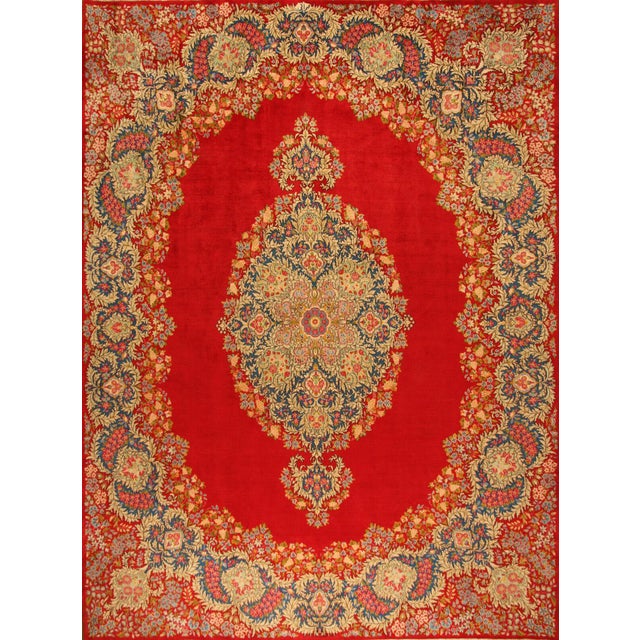 Middle Eastern Hand-Knotted Rug For Sale