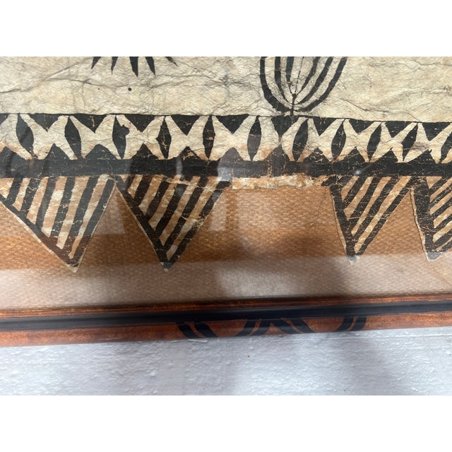 Large Decorative Panel with Polynesian Motif, 1900s, in Good conditions. Designed 1920 to 1949