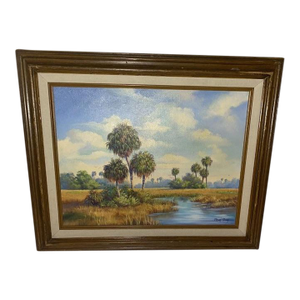 Magi Day Oil Painting . Margret Rey Oil Painting Florida Everglades