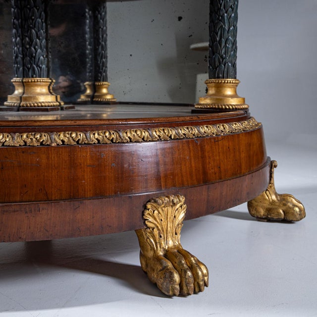 Maroon Empire Corner Shelf, Berlin, Germany, 1800s For Sale - Image 8 of 10