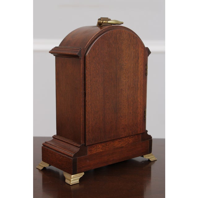 Je Caldwell Chelsea Mahogany Mantle Clock For Sale - Image 13 of 16