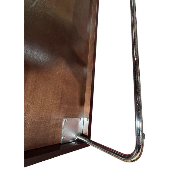 1960s Antonio Citterio Style Coffee Table With Marble Side For Sale - Image 5 of 7