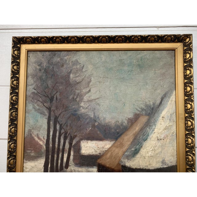 J. Han, Winter Landscape, 1880, Oil on Canvas, Framed For Sale - Image 18 of 18