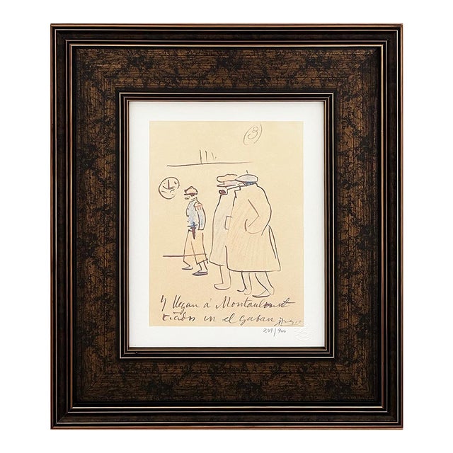 Pablo Picasso Trip to Paris 3 Limited Edition Framed For Sale