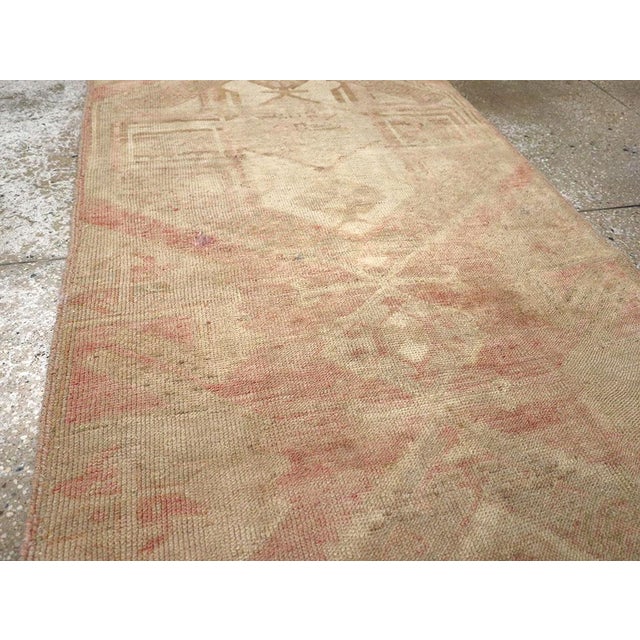 Mid 20th Century Galerie Shabab Collection Mid-20th Century Turkish Anatolian Runner For Sale - Image 5 of 10