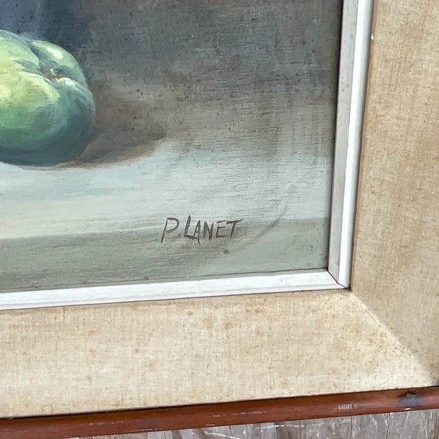 Vintage Realist Tabletop Signed Original Oil Still Life Painting For Sale - Image 4 of 8