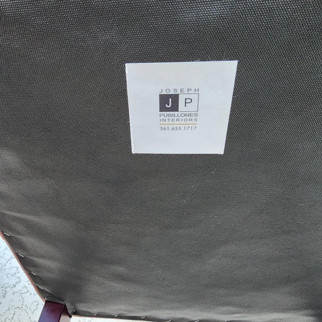 Designer Leather Barstools by Joseph Pubillones Interiors For Sale - Image 17 of 18