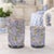 Modern Frosted Hydrangea Print Candle Holder (Set of 2) For Sale - Image 3 of 5