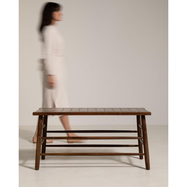 1960s Oak Coffee Table For Sale - Image 4 of 10
