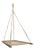 Oak and Rope Hanging Chair by Twin Oaks Hammocks For Sale