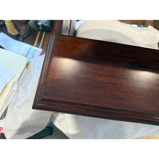 Georgian Style Bed Step Mahogany Finish For Sale - Image 10 of 12