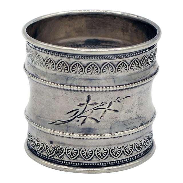 Circa 1860 Coin Silver Napkin Ring For Sale
