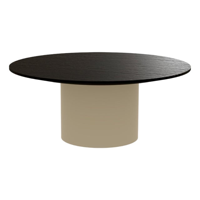 Primitive Gipsy 80 Low Basse Wood Top Table by Laurence Du Tilly For Sale