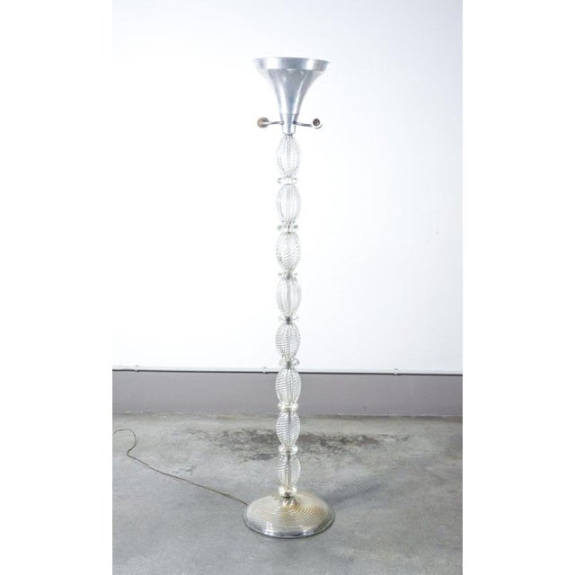 Blown Glass Floor Lamp from Barovier & Toso For Sale - Image 3 of 18