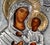 Metal Late 20th Century Italian .925 Silver Icon of Virgin Mary & Christ Child, Gold-Accented For Sale - Image 7 of 8
