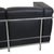 LC2 Three-Seater Sofa in Black Leather by Le Corbusier, 1990s For Sale - Image 17 of 18