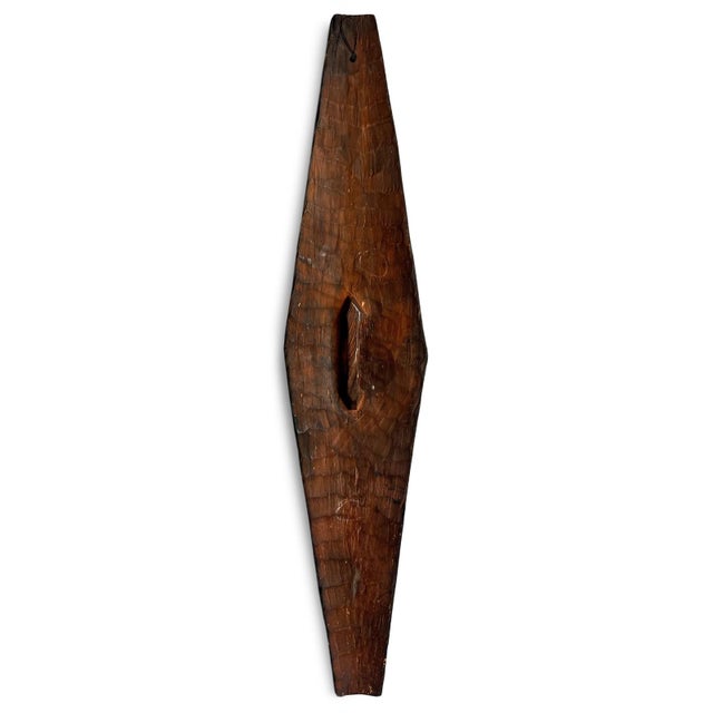 Vintage Elongated Zulu Shield Wall Decor For Sale - Image 4 of 4