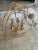 Vintage Indoor Gold Art Deco Style Chandelier For Sale In Los Angeles - Image 6 of 7