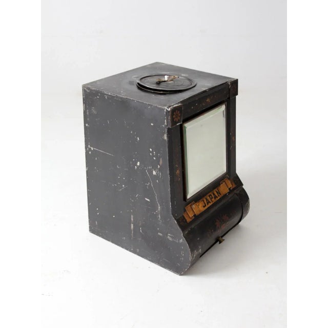 Early 20th Century Antique Victorian Hand Painted Tea Bin For Sale - Image 5 of 13