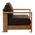 Contemporary Outdoor Teak & Chocolate Cushion Chair For Sale - Image 3 of 6